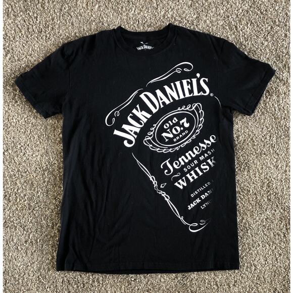 JACK DANIEL'S Tee Shirt Old NO 7 Brand Tennessee Sour Mash Whiskey 2011 Large - Picture 1 of 3